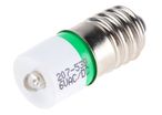 Led Simple Verte E10 Mes, 6 v c.a./c.c.