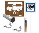 Pack signalisation station de vidange camping car