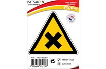 Panneau Danger matières nocives ou irritantes - Adhésif Triangle 100mm - 4032207