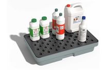 Bacs de rétention 20L pour paillasses, rayonnages et armoires | BACPV20G-C