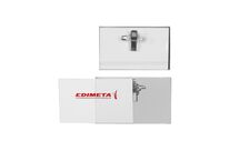 Badge rigide 57x90 mm clip + épingle