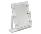 Miroir lumineux maquillage Hollywood à poser - 6 ampoules - Blanc