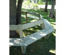 Banc public entourage bois