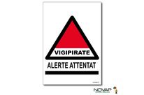 Panneau Vigipirate - Alerte Attentat – Rigide A5 – 4600284