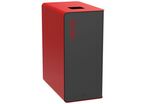 Rossignol Pro - Borne de tri Cubatri 65 L - Métal, Rouge/Gris - Éco-responsable