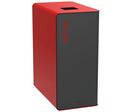 Rossignol Pro - Borne de tri Cubatri 65 L - Métal, Rouge/Gris - Éco-responsable