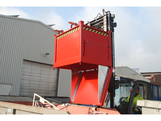 Bennes a fond ouvrant type FB, appareils pour élévateur