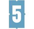 Pochoir à enduit - Chiffre 5