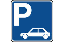 Panneau indication de parking pour véhicules