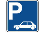 Panneau indication de parking pour véhicules