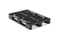 Palette plastique medium 1 200 x 800 avec plate-forme ouverte et 3 semelles | 2.QP1208MB3RR 