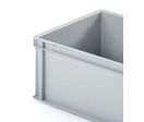 Bac plastique gerbable euro-norme | Ronny 220 OG gris