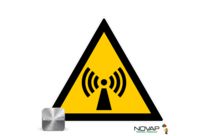 Panneau Danger Radiation non ionisante - Alu triangle 100mm - 4011899