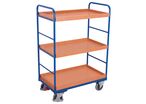 Chariot haut à 3 bacs amovibles