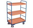 Chariot haut à 3 bacs amovibles