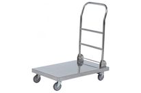 Chariot inox pliable