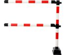 Barrière Express 2 lisses 1m supplémentaires Rouge/Blanc - 2001274