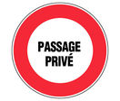 Panneau Passage privé - Rigide Ø450mm - 4080987