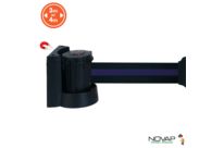 Support mural magnétique avec sangle Noir/Bleu - Novap