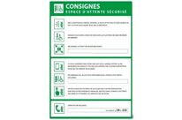 Panneaux consignes pour espaces d&amp;#039;attente sécurisés