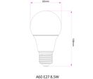 Ampoule E27 LED 8.5W A60 200° - Blanc Chaud 2300K - 3500K