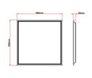 Pack de 2 - Panneau LED 28W 60x60 BLANC dimmable 150lm/W avec détecteur de mouvement +