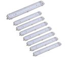 Pack de 8 - Réglette étanche double pour Tube LED T8 IP65 (Boitier vide) - 120 cm