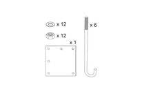 Kit de pose pour demi portique tournant Procity