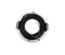 Support Spot Encastrable GU10 Orientable Rond Blanc/Noir