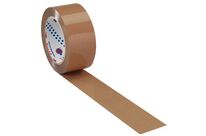 Ruban adhésif acrylique havane 50mmx66m - Silencieux, résistant à l&amp;#039;humidité, idéal gros volume