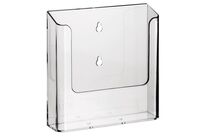 Manutan Expert - Présentoir A4 Portrait Acrylique Transparent - 1 Case - 22.5x25x4 cm - Garantie 10 Ans