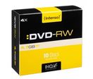 Paquet de 10 dvd-rw 4,7go 4x intenso