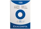 Fiche bristol Exacompta 14,8x21 Uni Blanc - étui de 100