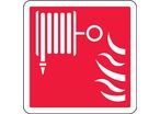 Panneau de signalisation lance à incendie