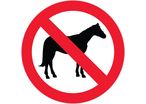 Panneau Interdit aux chevaux - Rigide Ø300mm - 4063560