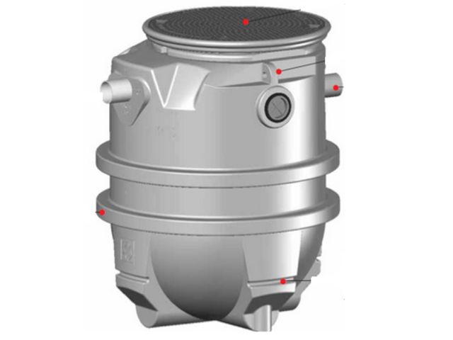 Séparateur de graisses à enterrer : ECO-MAX 