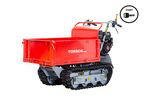 Minidumper à chenilles benne plateau basculante à ridelles 500KG 9CH 6+2R vitesses à démarrage électrique Torros MRP500H6E