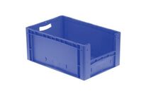 Bac 68l 1/2 Porte Fond+parois Pleins Bleu 600 X400x320mm
