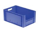 Bac 68l 1/2 Porte Fond+parois Pleins Bleu 600 X400x320mm
