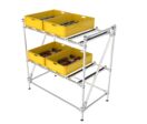 Stockage dynamique et préparation de commandes | Étagère à rails FIFO 2 niveaux N° 33A-1