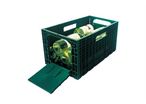 WEINBOX - CAISSE A VIN PLIABLE - VERT / POUR 12 BTLS 0.75 L