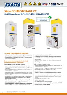 Armoires multirisques pour le stockage de produits chimiques et inflammables
