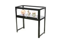 Vitrine d'exposition table /comptoir Aluminium Noir led