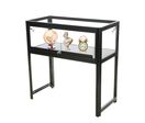 Vitrine d'exposition table /comptoir Aluminium Noir led