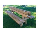 Banc double en bois Pinède