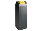 Poubelle De Tri Selectif 85 L Gris Anthracite Trappe Jaune