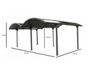 Carport double en aluminium: ID2382