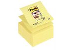 Bloc de 90 feuilles Z-Notes Super Sticky jaune lignées. 101 x 101 mm.