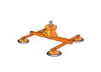 (Ventouse de levage avec 4 ventouses - 1200kg)