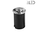 Spot LED encastré de sol balise inox 1W - 230V - QINOX 62 mm-B3